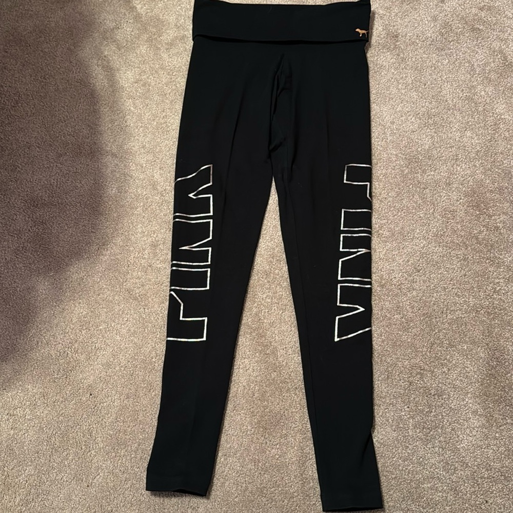 pink yoga leggings
